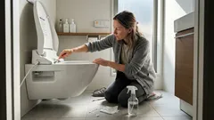 トイレの便器と便座のすき間掃除、ニオイの原因をクエン酸で時短解決