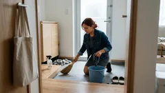 玄関タイルの黒ずみをスッキリ落とす掃除手順6つ、ウタマロ活用でラクに続く