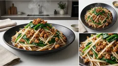 もやし500gがぺろり:豚ひき肉とほうれん草の生姜炒め、味がぼやけない作り方