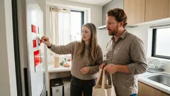 冷蔵庫に貼るだけで買い忘れが減る、赤白マグネット在庫表のつくり方