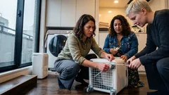 ダイソーでできるキャスター付き収納ラックの作り方、ちょい置き服が片づく