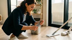 フローリング掃除は順番が9割、ワイパー→掃除機→乾拭きで最短スッキリ