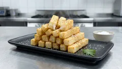 ノンオイルフライヤーでカリホク食感：長芋のフライドポテト風レシピ