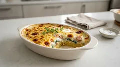 さつまいも×ほうれん草の二層グラタン：フライパンで作るとろ〜りホワイトソース