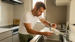 伸びない蛇口の白い水垢をクエン酸パックで落とす7ステップ掃除